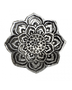 Incense Holder Mandala Silver Antique Finish