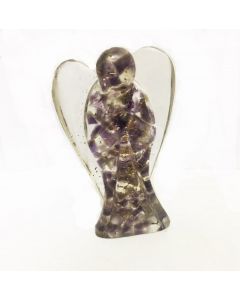 Orgone angel figurines-Amethyst 7cm