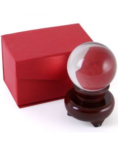 Bola de cristal de 6 cm con base