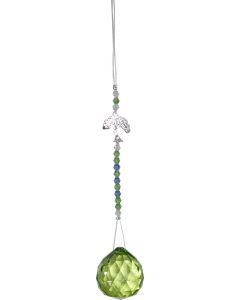 Glas Opknoping Crystal Cut Glass Bead Tree Of Life Green 6