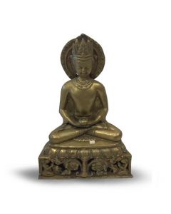 De Zitting Boeddha 36 Cm Met Kroon