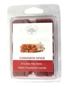 Green Tree Cinnamon Spice Wax Melts 80 Gram (6 Stuks)