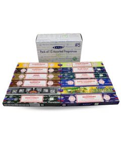 Satya Assorted Pack 5 Incense (12 boxes) 15 grams