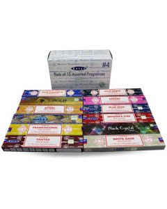 Satya Incienso Paquete Surtido 5  (12 cajas) 15 gramos