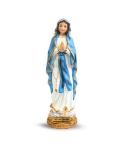 Estatua de la Virgen de Lourdes Azul 23cm