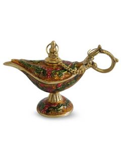 Brass Lamp Alladin Meena Color 15cm