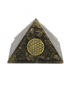 Grote Orgoniet Piramide Pyriet Met De Flower Of Life