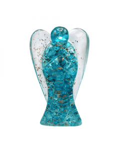 Figuras de ángel de orgonita topacio azul 7cm
