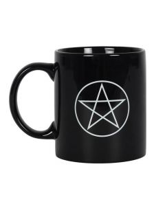 Pentagram Zwarte Mok