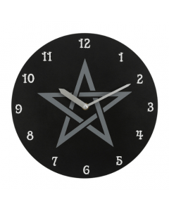 Pentagram Wicca Clock