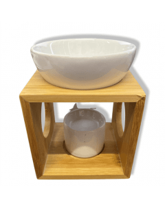 Wooden Ceramic Aromaburner (varied designs) 10x10x14