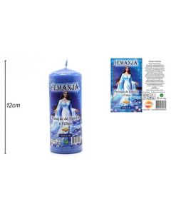 Labeled Candle Yemanjá 12x4,5cm