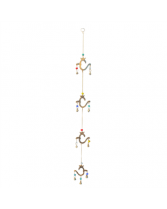Decoratieve slinger met belletjes - 4 Ohm symbolen
