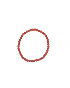 Carnelian beaded Bracelet 4 mm