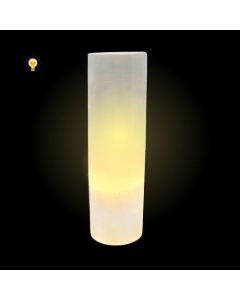 Selenite Lamp Cylindre 30 cm