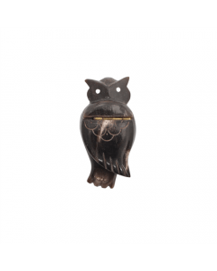 Artisanal Ox Horn Box - Small Owl