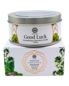 Green Tree Gemstone Candle Good Luck Patchouli 70g