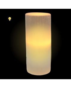 Selenite Lamp Cylindre 20 cm