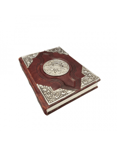 Leather Journal metal Pentacle 15 x 10 cm