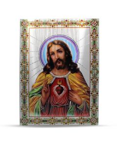 Cuadro de Aluminio Sagrado Corazón de Jesús 21 x30