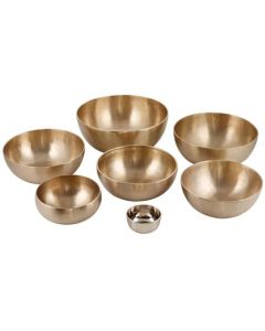 7 Metals Singing Bowl Chakra set A to G notes Therapy Qualit
