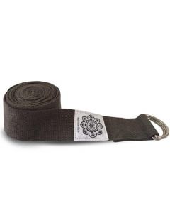 Green Tree Grey Yoga Belt 100% Cotton 38 Mm X 2,5 Mm