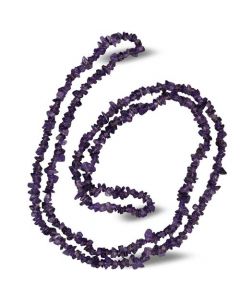 Chips Stones Necklace Amethyst
