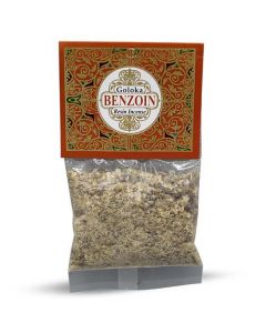 Goloka Resin Incense Benzoin - 30 grams 12 packs