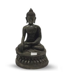 Boeddha 20Cm Zilver Antieke