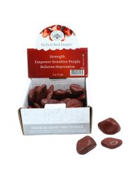 Mostrador de Gemas Semipreciosas Jaspe Rojo 500g