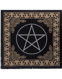 Mantel para Altar Wicca Pentagrama 24x24"