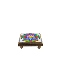 Mini Altar Table Yantra And Pentagram
