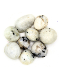 White Labradorite 'A' Tumbled Stones 200 gr