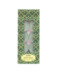 Goloka Velas de Salvia Blanca de 10 piezas