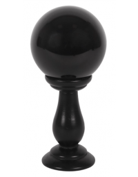 Small Black Crystal Ball On Stand