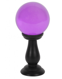 Small Purple Crystal Ball On Stand