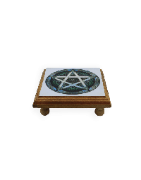 Mini Altar Table Pentagram