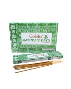 Goloka Nature's Incienso Albahaca 15 gramos
