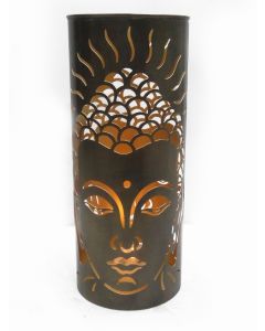 Metalen Vloer Lantaarn Buddha - Klein 47cm 20Ø