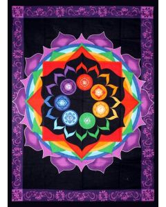 Cotton RainBow Chakra Kleed 140cm x 210cm