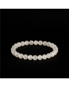 Selenite 'AA' bracelet 6mm - China