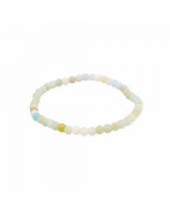  Pulseras de cuentas de Morganita de 4 mm - Madagascar