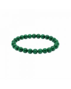 Pulsera de Malaquita Clara 'AA' con Cuentas 6 mm - Zambia