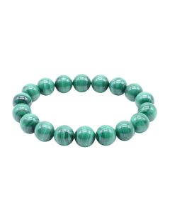 Licht Malachiet 'AA' kralen armband 10 mm - Zambia