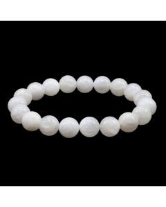 White Moostone 'AA' Bracelet 10 mm - Madagascar