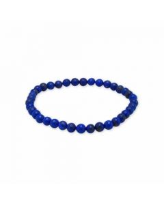 Lapis Lazuli 'AA' beaded Bracelet 4 mm - Afghanistan