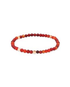 Carnelian beaded Bracelet 4 mm - China