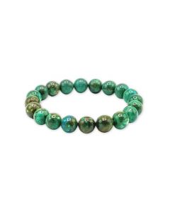 Chrysocolla 'AA' Armband met Kralen 8 mm – Peru