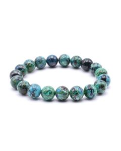 Chrysocolla 'AA' kralen armband 10 mm - Peru