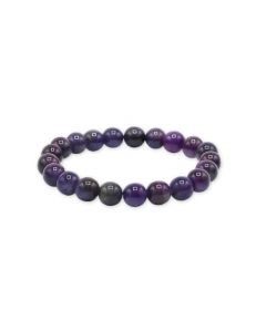 Donkere Amethist Armband met Kralen 8 mm – Zuid-Afrika